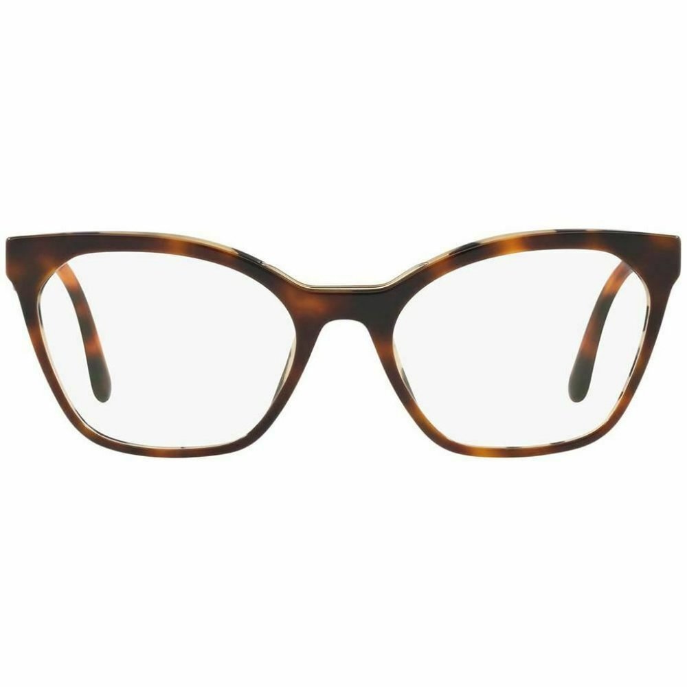 Prada Cat Eye Eyeglasses Havana/White W/Demo Lens - Picture 2 of 5